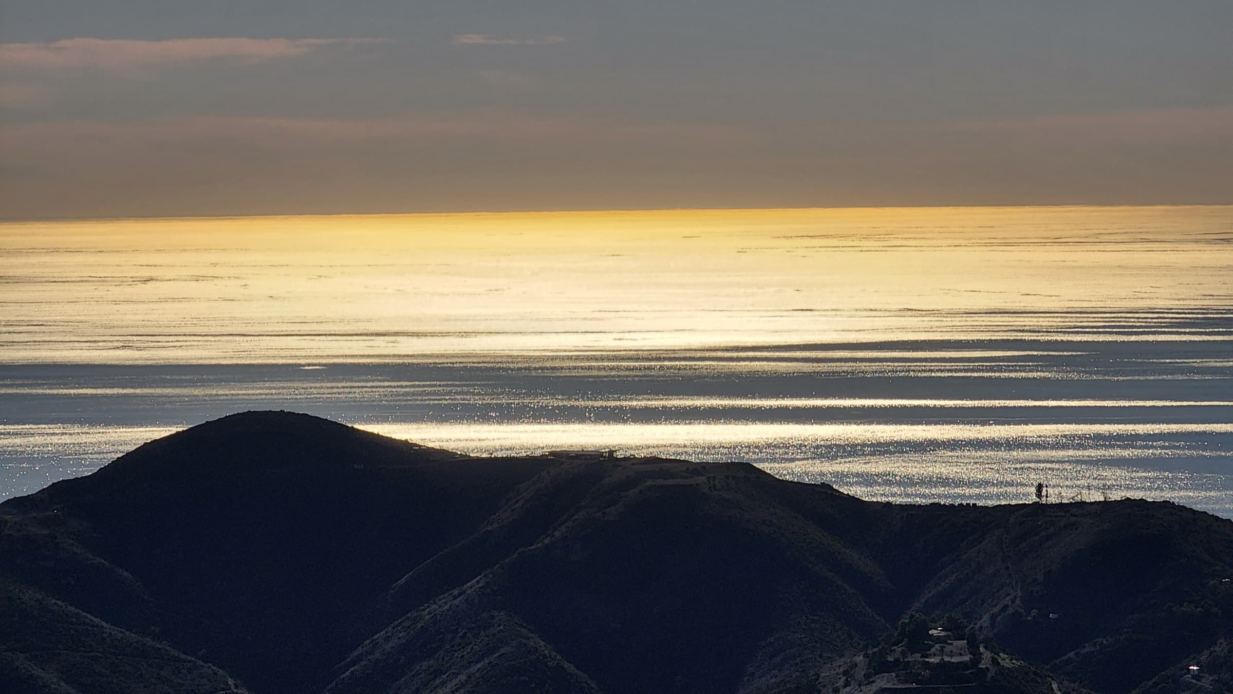 Sunset over the Pacific from the Santa Monica Mountain Range, photographed by the RegWatch founder